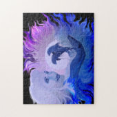Delphine im Mondschein Puzzle (Vertikal)