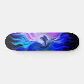 Delphine im Mondschein Skateboard (Horizontal)