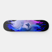 Delphine im Mondschein Skateboard (Horizontal)