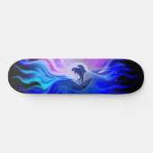 Delphine im Mondschein Skateboard (Horizontal)