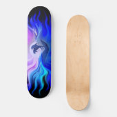 Delphine im Mondschein Skateboard (Vorderseite)