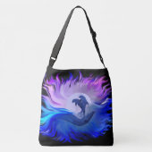 Delphine im Mondschein Tragetaschen Mit Langen Trägern (Rückseite)