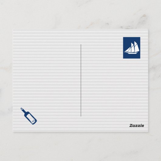 Delphine im Nautischen Wappen Anker Oars Laurel Sh Postkarte (Rückseite)