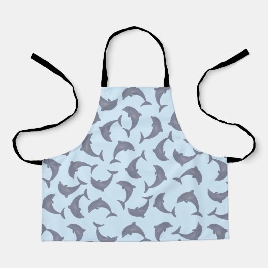 Delphine im Sea Pattern Artist oder Küche Schürze (Vorderseite)