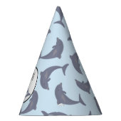 Delphine im Sea Pattern Geburtstagsparty Partyhütchen (Rechts)