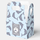 Delphine im Sea Pattern Kindergeburtstag Party Geschenkschachtel (Geöffnet)