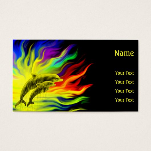 Delphine im Sonnenschein (Vorderseite)