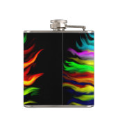 Delphine im Sonnenschein Flachmann (Rückseite)