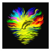 Delphine im Sonnenschein Fotodruck (Vorne)