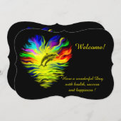 Delphine im Sonnenschein, fügen Sie Ihren Text Ein Einladung (Vorne/Hinten)