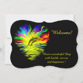 Delphine im Sonnenschein, fügen Sie Ihren Text Ein Einladung (Vorderseite)