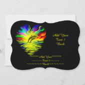 Delphine im Sonnenschein, fügen Sie Ihren Text Ein Einladung (Rückseite)