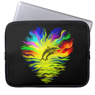 Delphine im Sonnenschein Laptopschutzhülle
