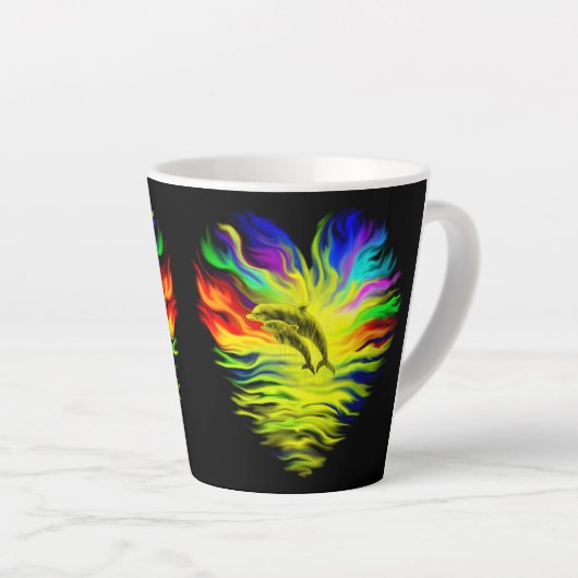 Delphine im Sonnenschein Milchtasse (Rechte Ecke)
