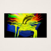 Delphine im Sonnenschein mit der Hand (Rückseite)