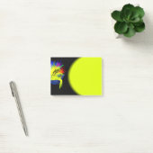 Delphine im Sonnenschein mit der Hand Post-it Klebezettel (Büro)