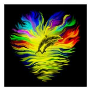 Delphine im Sonnenschein Poster