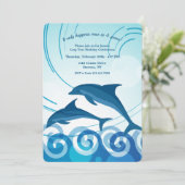 Delphine im Sprungjahr Einladung (Stehend Vorderseite)