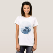 Delphine im Surfen T-Shirt (Vorne ganz)