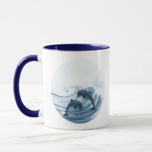 Delphine im Surfen Tasse