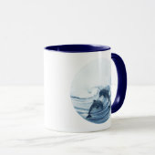 Delphine im Surfen Tasse (VorderseiteRechts)