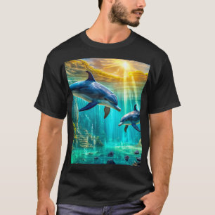 Delphine in Atlantis Design von Rich AMeN Gill T-Shirt