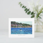 Delphine in der Nähe von Palos Verdes Postkarte (Stehend Vorderseite)