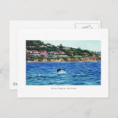 Delphine in der Nähe von Palos Verdes Postkarte (Vorne/Hinten)