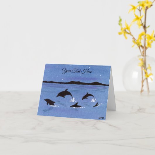 Delphine Karte (Gelbe Blume)