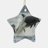 Delphine Keramik Ornament (Rechts)