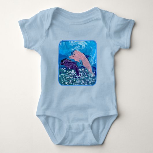 Delphine "Kunst von Kindern" Baby Strampler (Vorderseite)