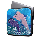Delphine "Kunst von Kindern" Laptopschutzhülle (Vorderseite Links)