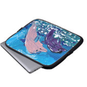 Delphine "Kunst von Kindern" Laptopschutzhülle (Vorne Knopf)