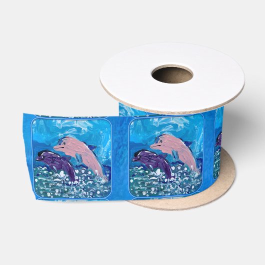 Delphine "Kunst von Kindern" Satinband (Spule)