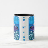 Delphine "Kunst von Kindern" Tasse (Zentrum)