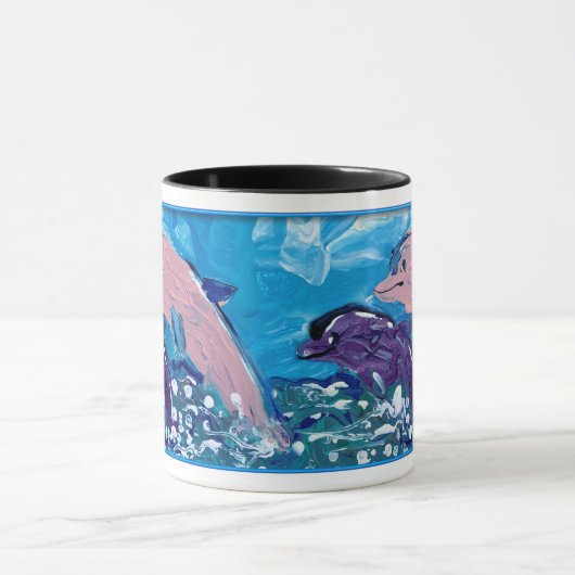 Delphine "Kunst von Kindern" Tasse (Zentrum)