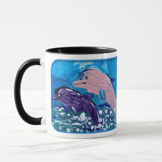 Delphine "Kunst von Kindern" Tasse (Links)