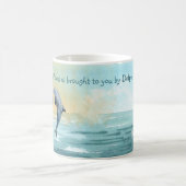 Delphine Leap Wasser Wasserfarbe Individuelle Name Kaffeetasse (Mittel)