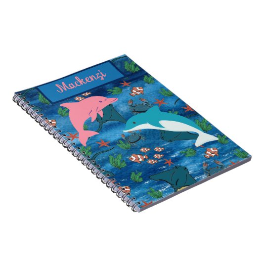 Delphine - Leben im Ozean Notizblock (Rechte Seite)