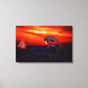 Delphine Leinwanddruck