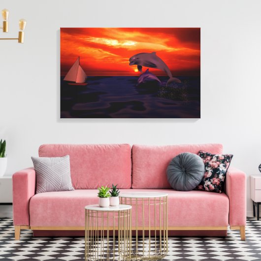 Delphine Leinwanddruck (Insitu (Wohnzimmer))