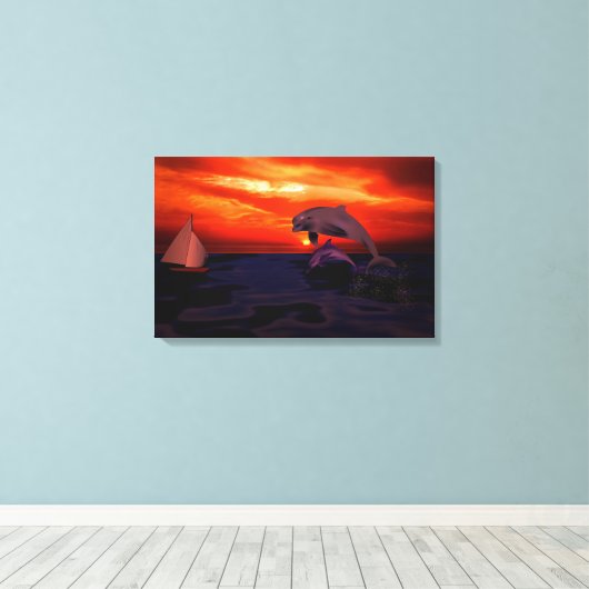 Delphine Leinwanddruck (Insitu (Holzboden))