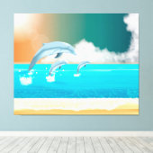 Delphine Leinwanddruck (Insitu (Holzboden))