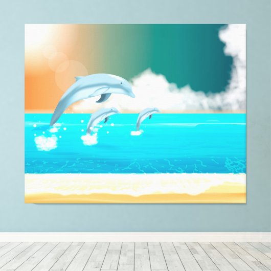 Delphine Leinwanddruck (Insitu (Holzboden))