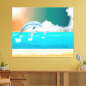 Delphine Leinwanddruck (Insitu (Wohnzimmer))