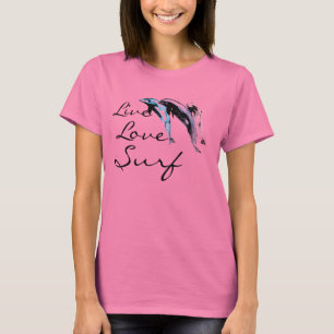 Delphine, Live, Liebe, Brandung durch Brad Scott T-Shirt