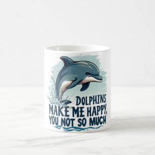 Delphine machen mich glücklich kaffeetasse