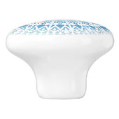 Delphine Mandala Blue White Nautical Keramikknauf (Seitenansicht)