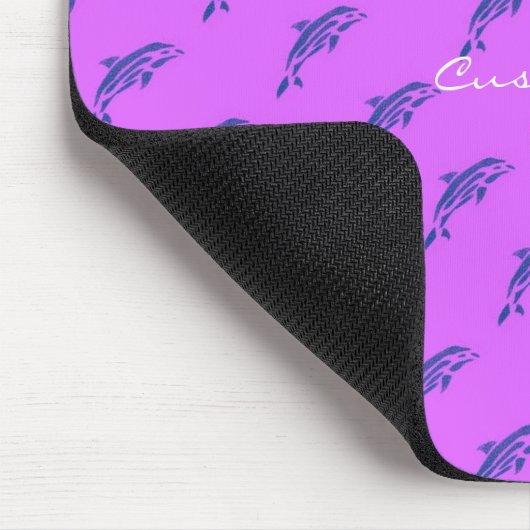 Delphine mit Stammesausscheiden rosa Thunder_Cove Mousepad (Ecke)