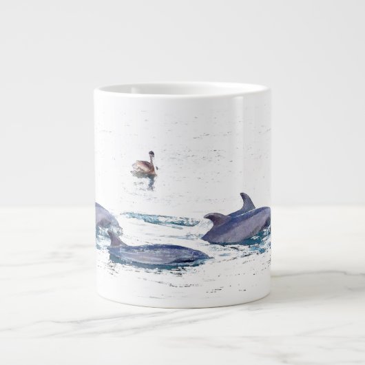Delphine & Pelican Jumbo Tasse (Vorderseite)